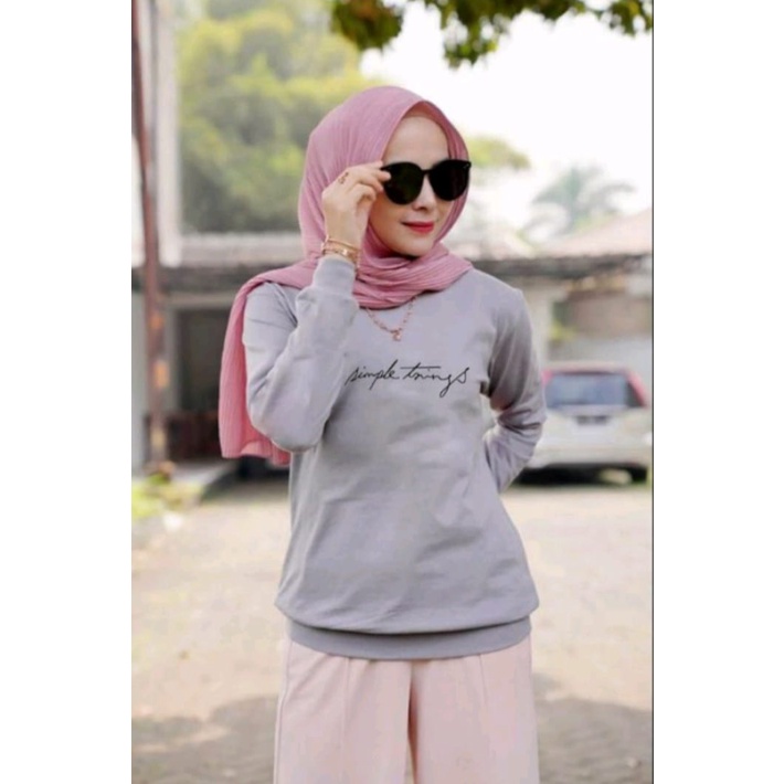 COLLECTION COOLS - BISA COD ~ BAJU SIMPLE THINGS GIRL TERBARU ~ KAOS DISTRO WANITA LENGAN PANJANG KEREN MASA KINI ~ BAJU CEWEK TRENDY DAN TERLARIS