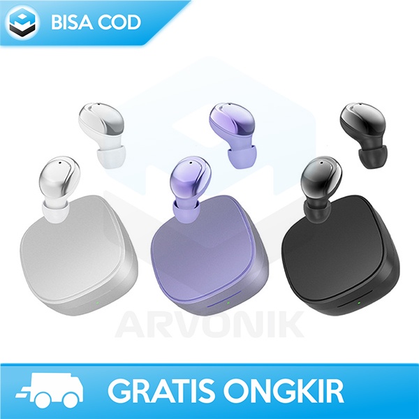 HEADSET TRUE WIRELESS IN EAR STEREO EXTRA BASS NOISE REDUCTION V5.0