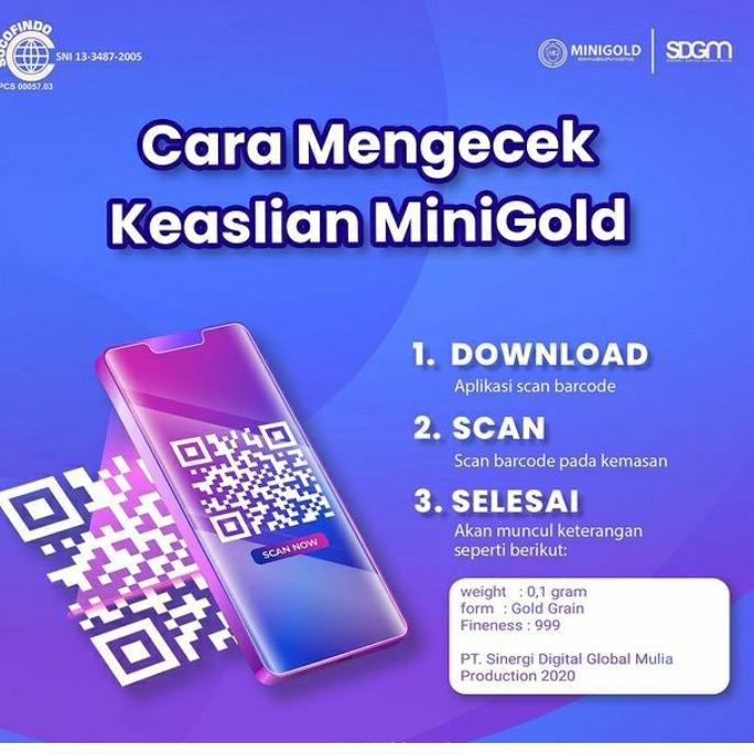 ㅝ MINIGOLD 0,025 Gram Logam Mulia Emas 24 Karat / EMAS MINI GOLD HOT ITEM 2786 ✯