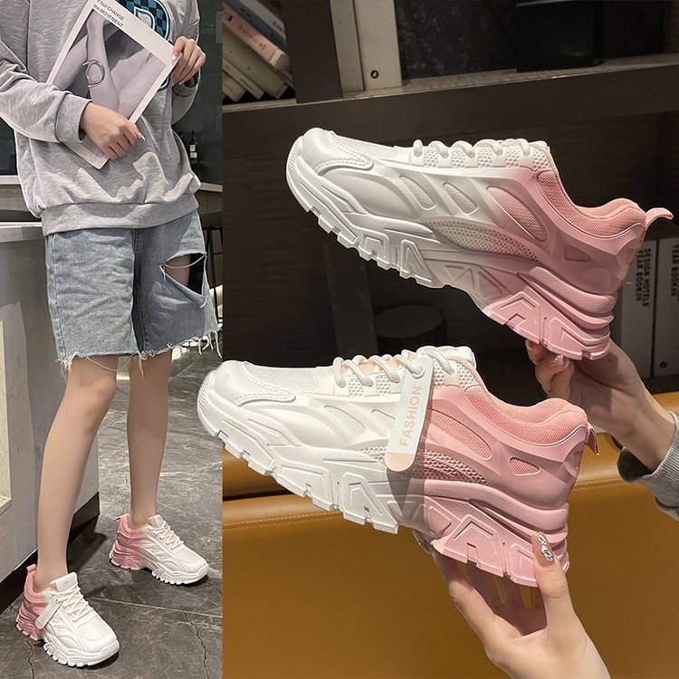 Sepatu Wanita Putih Biru Sneaker Perempuan Korean Fashion Sneakers Cewek Putih Pink Import SP-213