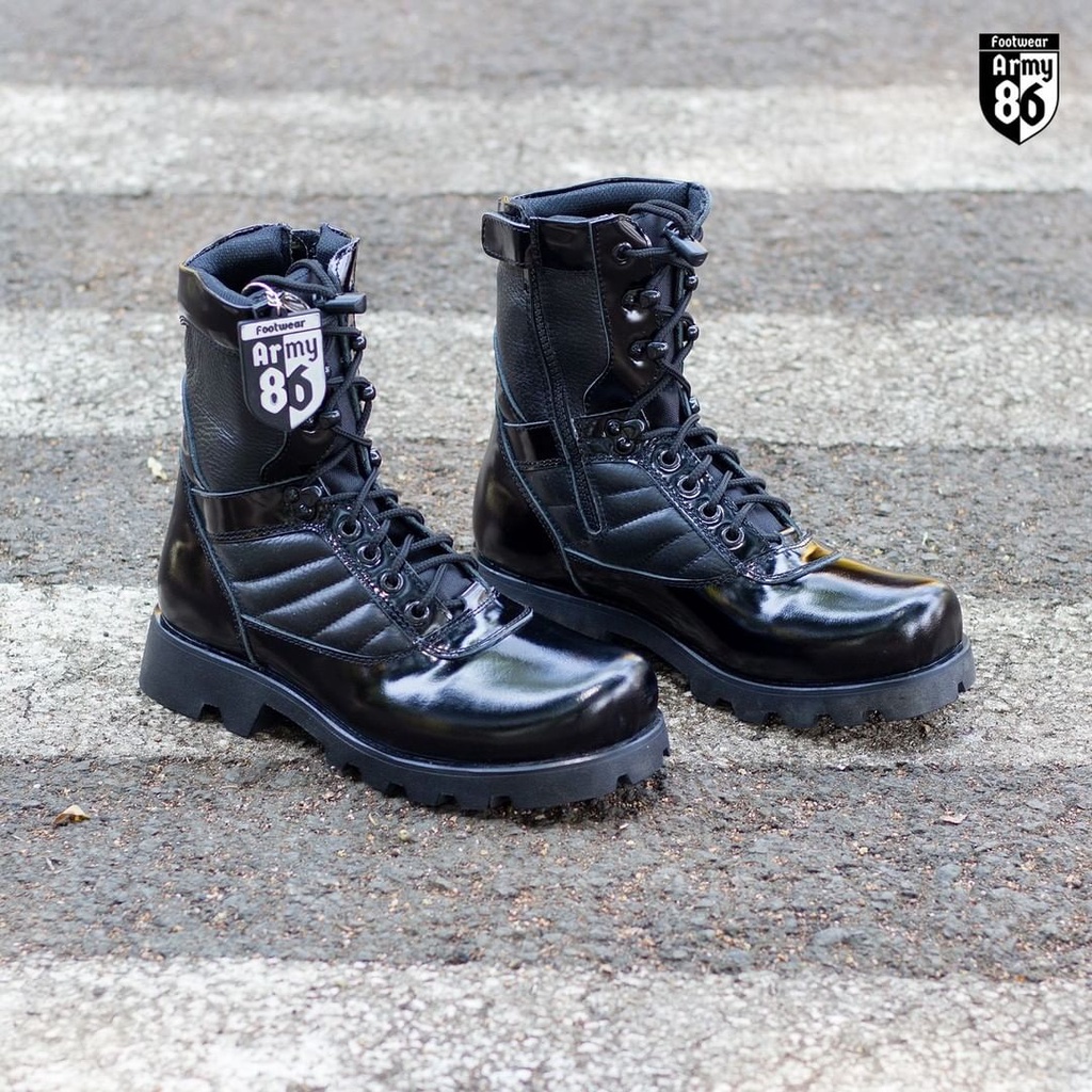 Sepatu PDL Ori Kulit Sapi Asli TNI Polri security brave#2/Sepatu PDL PDH TNI Polri kulit