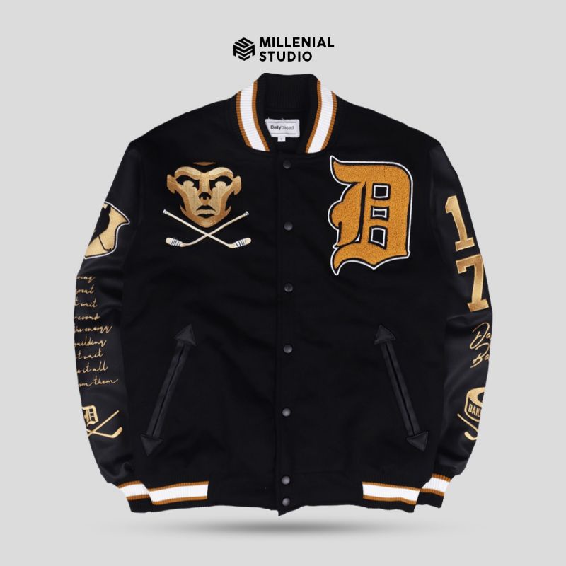 Varsity Jacket Hockey Academy Black Dailybased | Millenial Studio