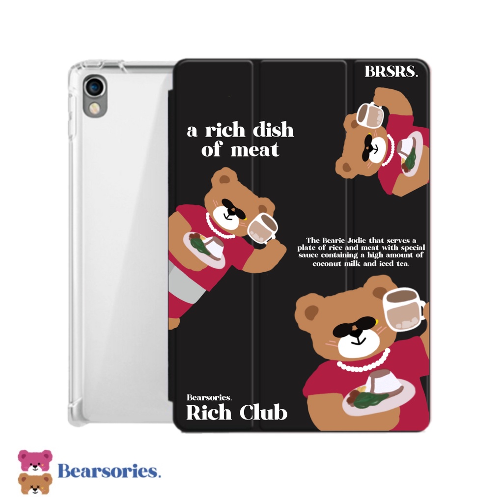 iPad/ Tablet Case  / Flip Cover Case Slot Pencil Bearie Jodie Rich Dish