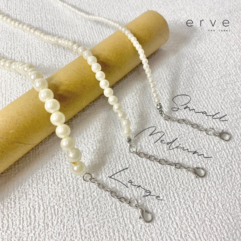 Ervethelabel - Silvermist Necklace | Kalung Mutiara | Necklace Pearl | Kalung Choker