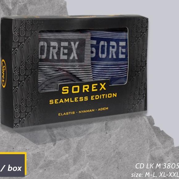 Isi 2pcs - Sorex Sport Cd Seamless Edition Men Anti Nyeplak CD 3805 - XL-XXL