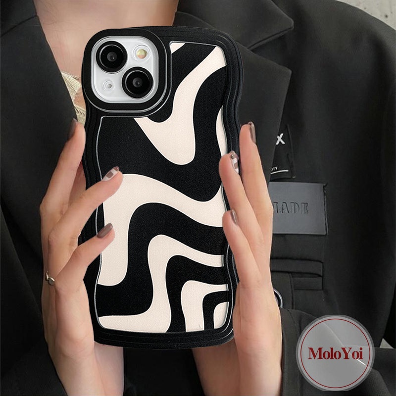 Soft Case TPU Motif Zebra Untuk iPhone 11 XR 12 13 14 Pro MAX 14 Plus 6 6s 7 8 Plus X XS MAX SE 2020