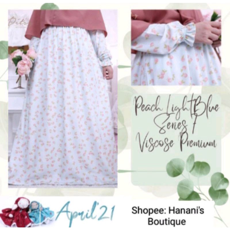 DITSYOFFICIAL Peach LightBlue Nightgown size L by Ditsy Official