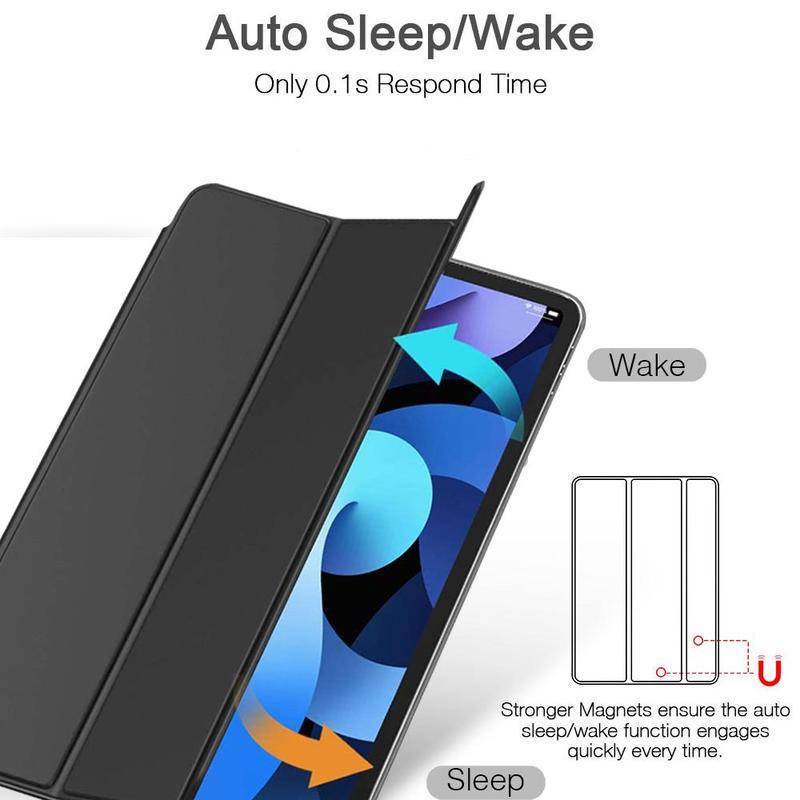 Casing Flip Bahan Kulit PU Untuk iPad 10 2022 10.9inci Pro 11 12.9 2020 2021 2022