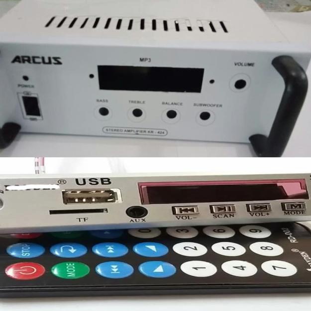 Set Kit MP3 Bluetooth + Box MP3 MP5 Power Amplifier Casing