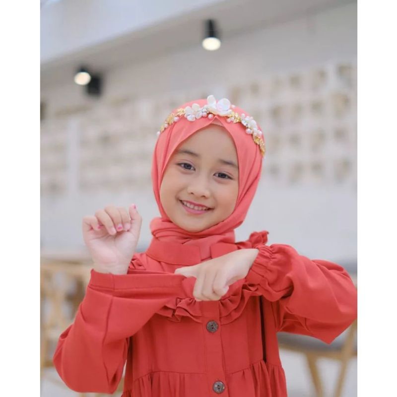 Gamis anak perempuan Shakila series/gamis anak tanggung cringkle airflow/gamis anak terbaru/gamis anak tanggung