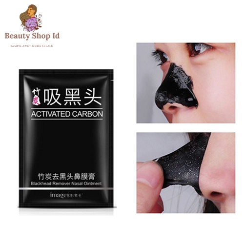 Beauty Jaya - IMAGES ACTIVATED CARBON BLACK MASK / MASKER CHARCOAL / MASKER WAJAH