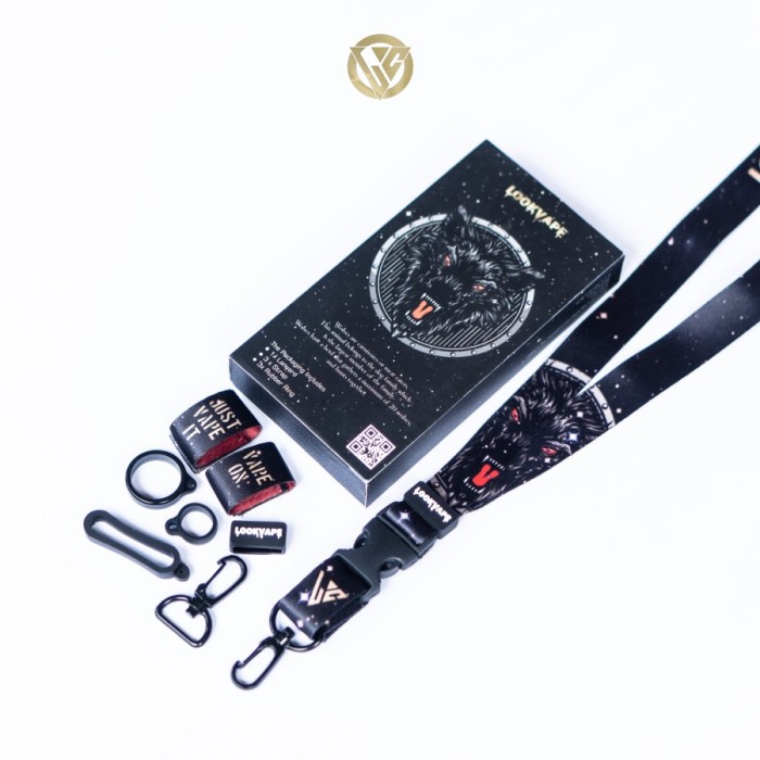 

Document Organizer Lk-01 Wolf Lanyard Tissue Lookvape Adjustable 2Layer Multifuntion