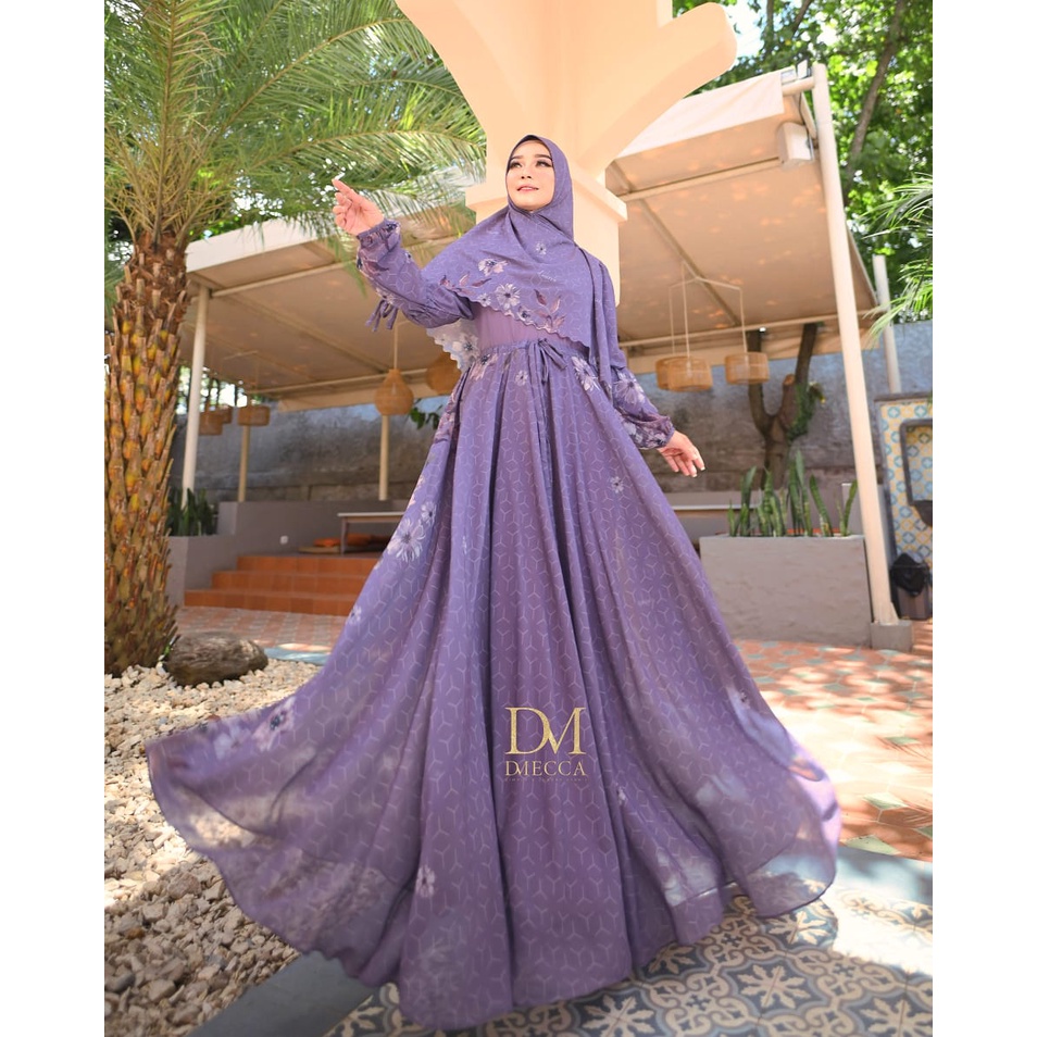Maureen By Dmecca ORI Hijab Gamis Syari Kekinian BestSeller Terlaris Termurah Original Syari