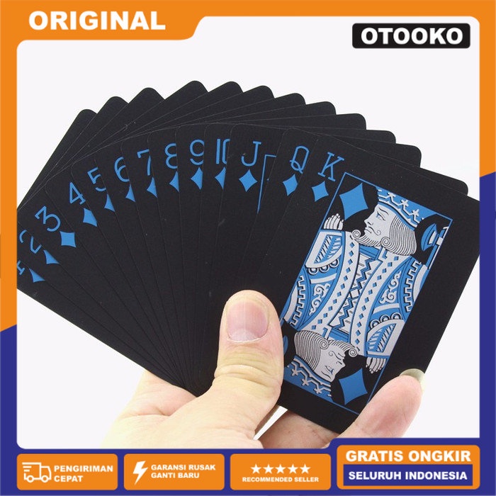 Set Kartu Remi Plastik PVC Anti Air Waterproof Poker Blackjack Card