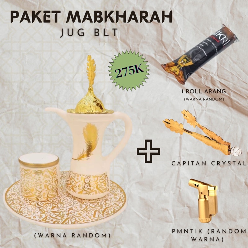 PAKET Mabkharah Besar Lengkap || Mabkharah Tempat Dupa Buhur