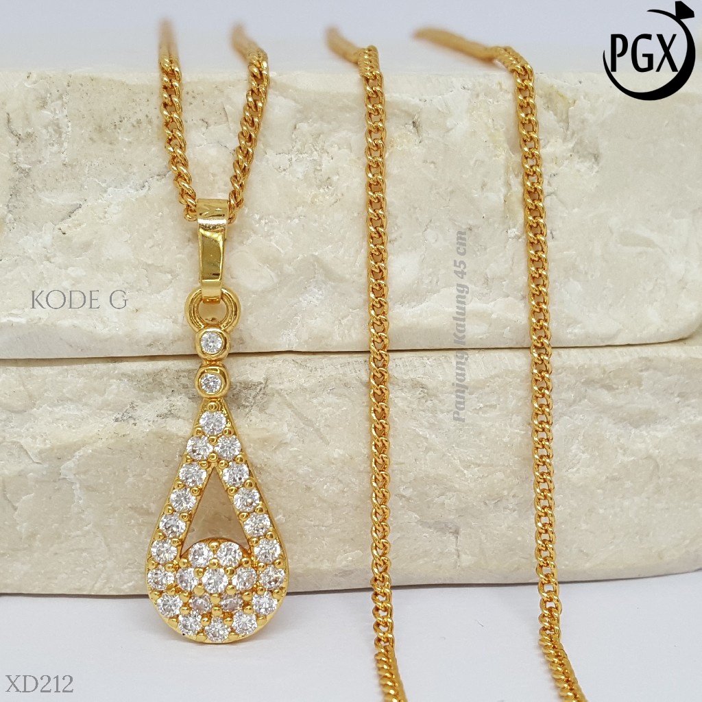 PGX Kalung Wanita Xuping Perhiasan Lapis Emas Aksesoris Fashion Premium - XD212