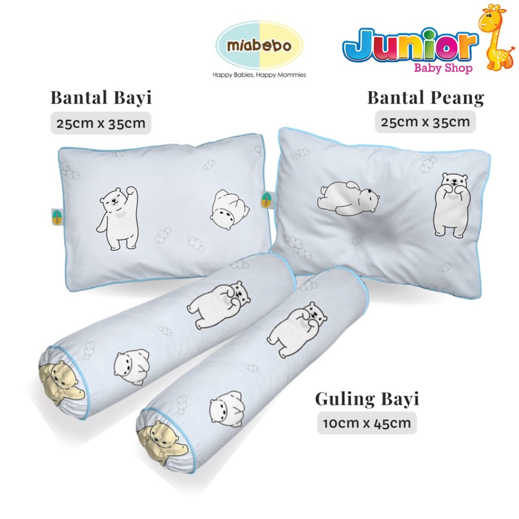 Miabebo Bantal Guling Set Bayi isi 4