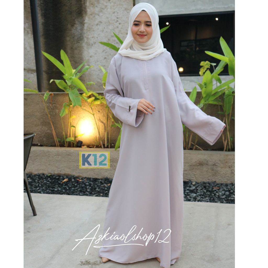 (BISA COD) GAMIS TURKI BASIC ABAYA POLOS / GAMIS ABAYA WANITA JUMBO BUSUI