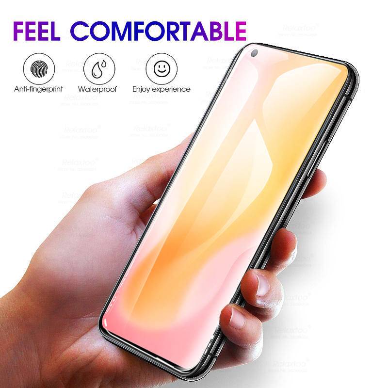 3pcs Pelindung Layar Tempered glass Full Cover Untuk Vivo X50 Y51 Y31 Y1s