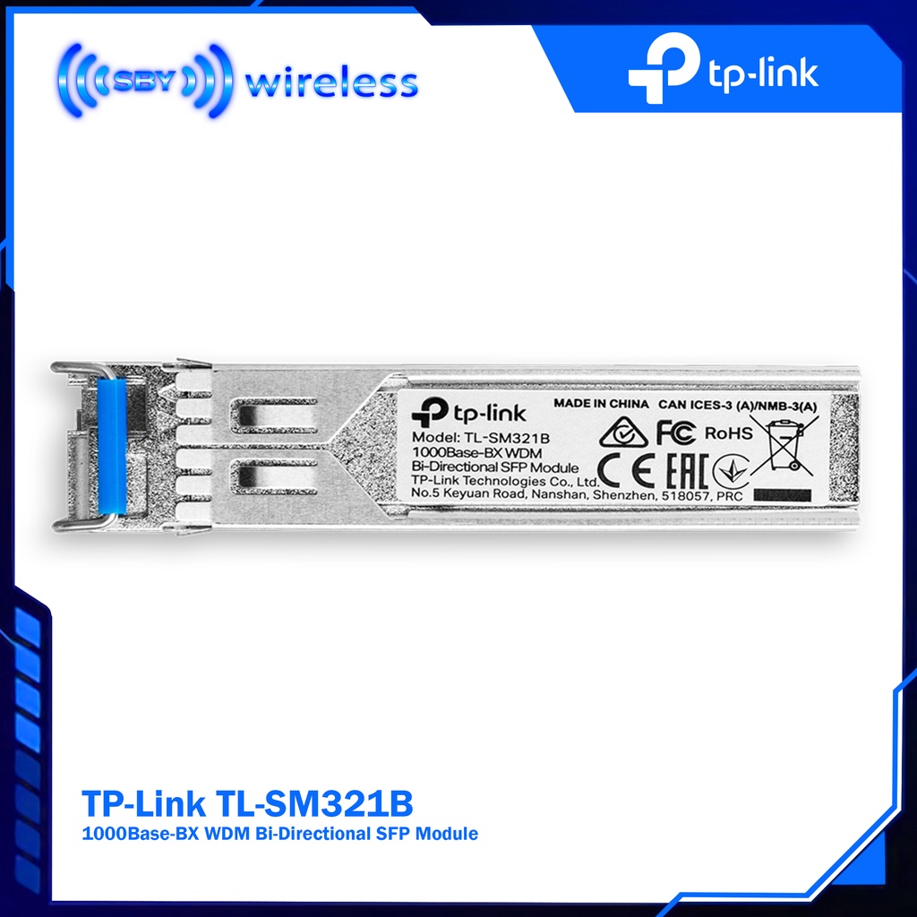 TPLINK TL-SM321B 1000Base-BX WDM Bi-Directional SFP Module Fiberoptik