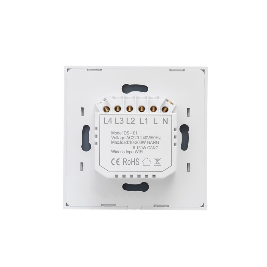 IT Smart WiFi Touch Light Wall Switch 2 Gang P04 - Smart Home IoT