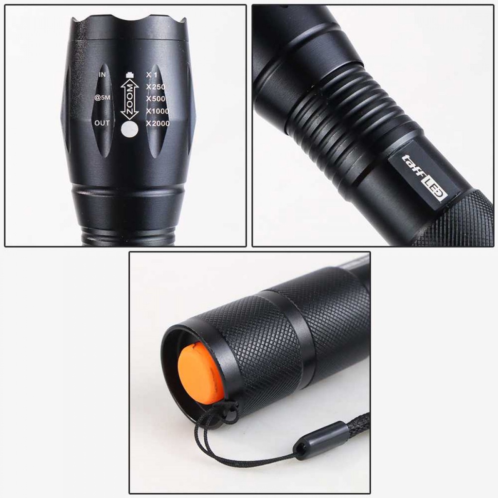 Senter LED Taktikal Cree XML T6 2000 Lumens