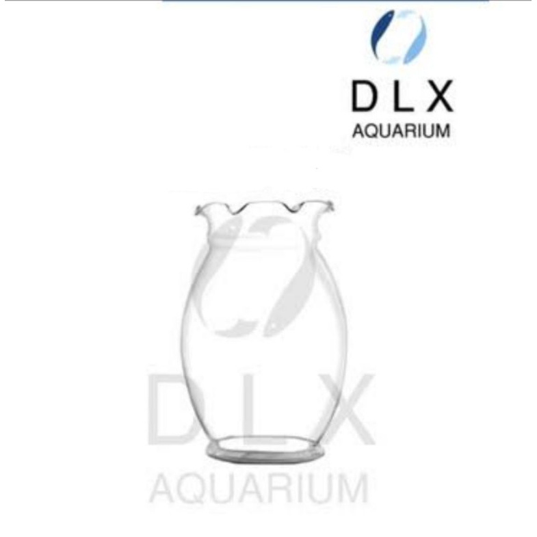toples ikan volume 10 L / vas kaca DLX aquarium CUMI C