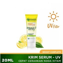 Garnier cream bright complite white speed  ukuran 40ml &amp;20ml