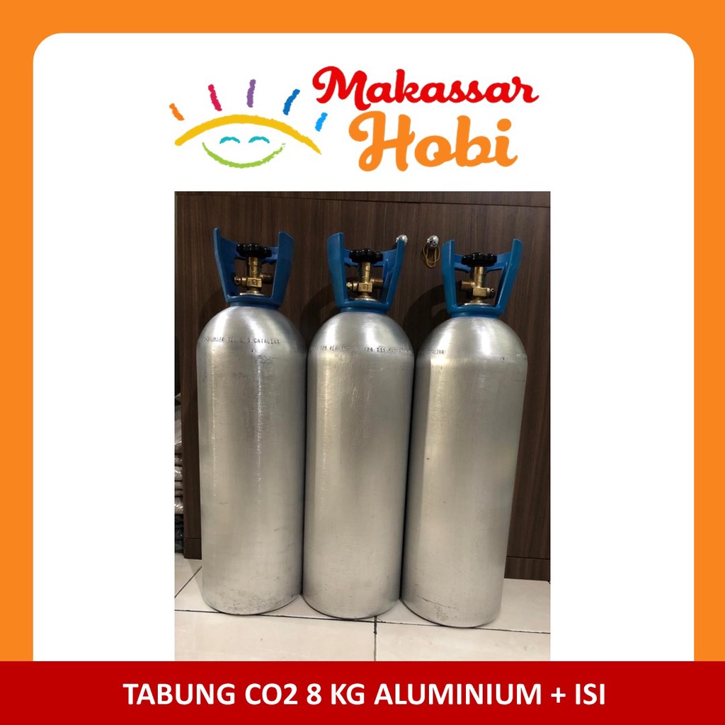 Tabung CO2 Aquascape 8kg 8 kg Aluminium Food Grade Tanaman Aquarium