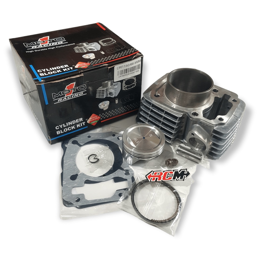 CYLINDER BLOK BLOCK SILINDER DAN PISTON SEHER SEKER KIT SET PLUS PAKING GASKET PERPAK HONDA CRF UK 66MM 66 MM CASTING MG RACING 66.5 66,5 ORI ORIGINAL ASLI MOTO1