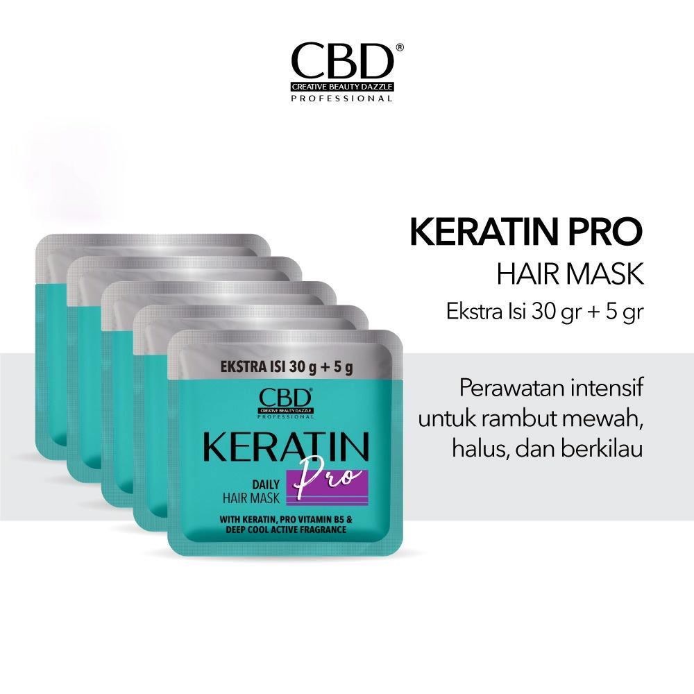 Jual Laamiahijab CBD Professional Keratin Pro Daily Use Hair Mask (Masker Rambut) 35gr Sachet
