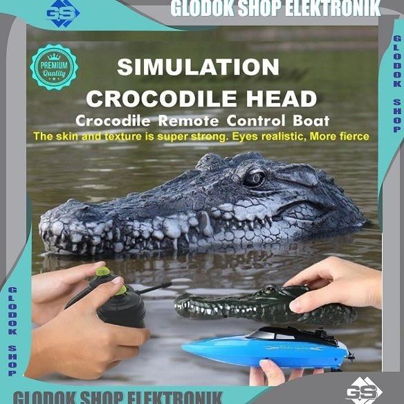 Mainan Anak / Mainan Remote Control Remote buaya / Mainan Kapal RC stock ada