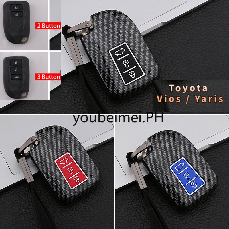 1 Pc / Hard Case Pelindung Remote Kunci Mobil Bahan Silikon Untuk toyota Vios XP150 2014-2019 Yaris 2018-2022