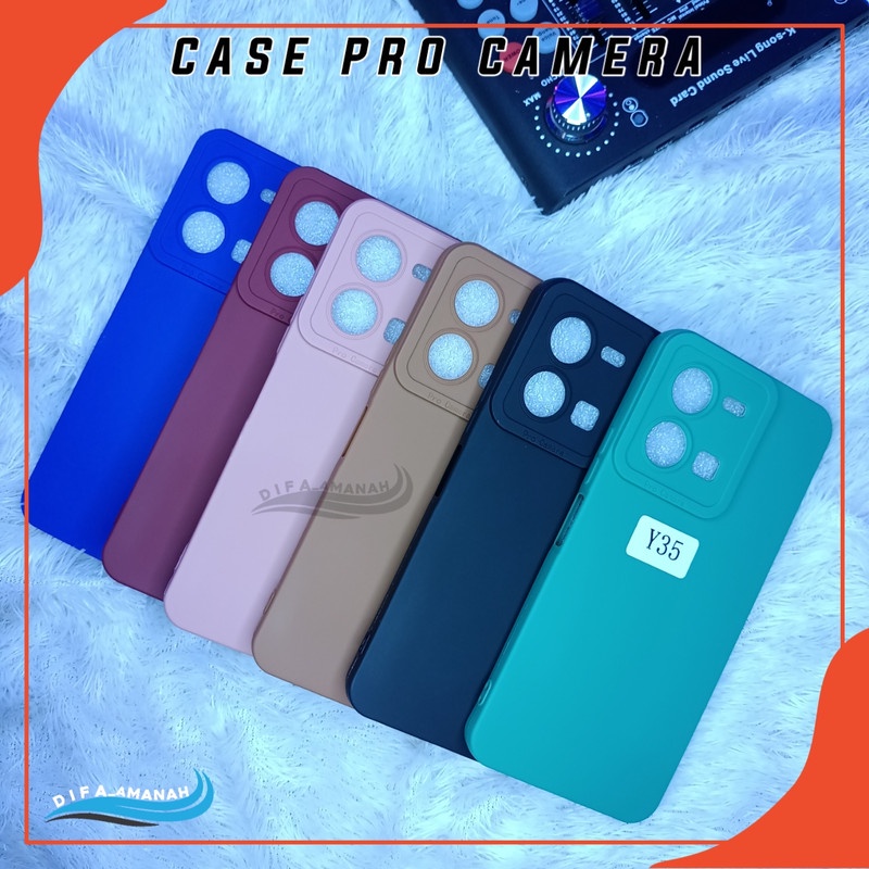 VIVO Y35 Softcase case pro camera macaron bahan tebal di jammin sesui foto master soft case pro camera