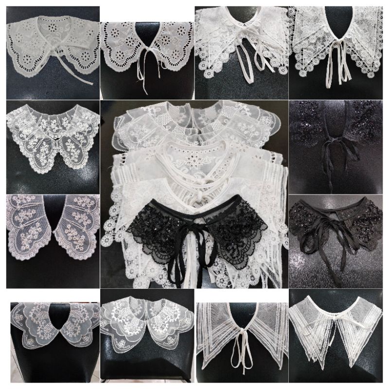 renda kerah aplikasi kerah/kerah palsu