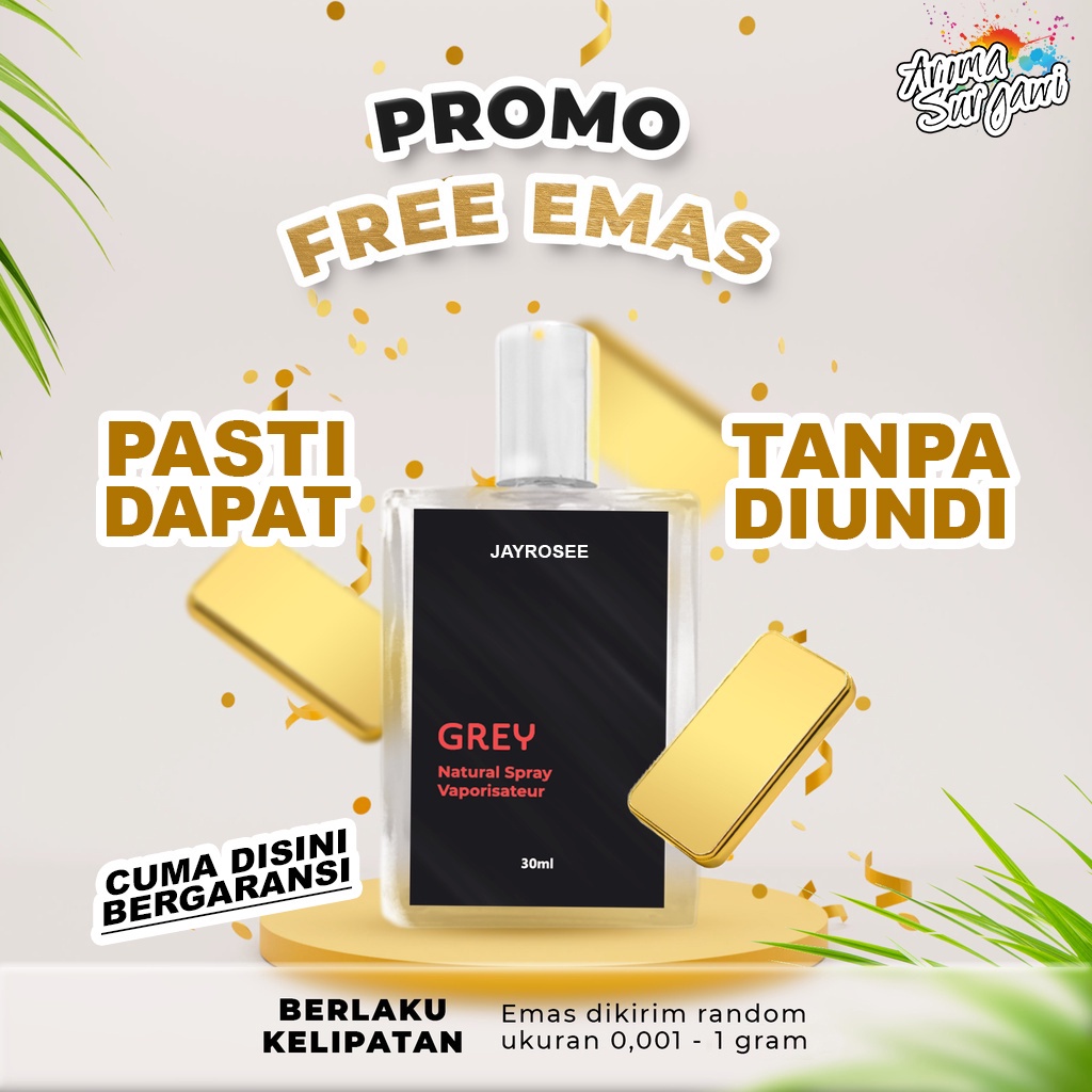 BISA COD BELI PARFUM JAYROSSE GRATIS EMAS BATANGAN TANPA DIUNDI LOGAM MULIA