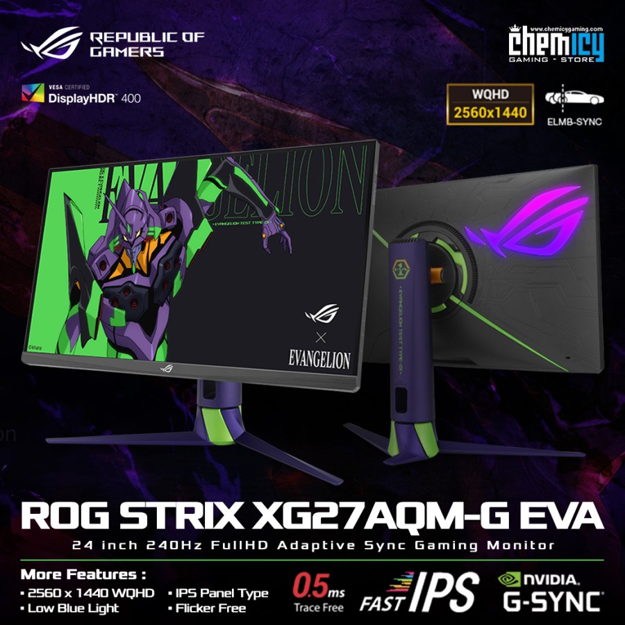 Asus ROG Strix XG27AQM-G EVA Edition 27inch 270Hz Gaming LED Monitor