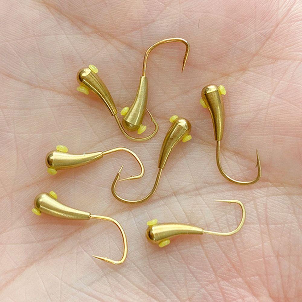 Preva 5pcs/Lot Jig Memimpin Kepala Memancing Kait Kualitas Tinggi Kembali Duri Lure Jigging Umpan