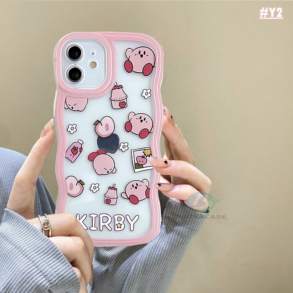 Case Bahan TPU Motif Kartun Kirby Pig Untuk iPhone 11 14 12 13 Pro MAX 7 8 Plus 6s Plus XR 14 Plus XS MAX