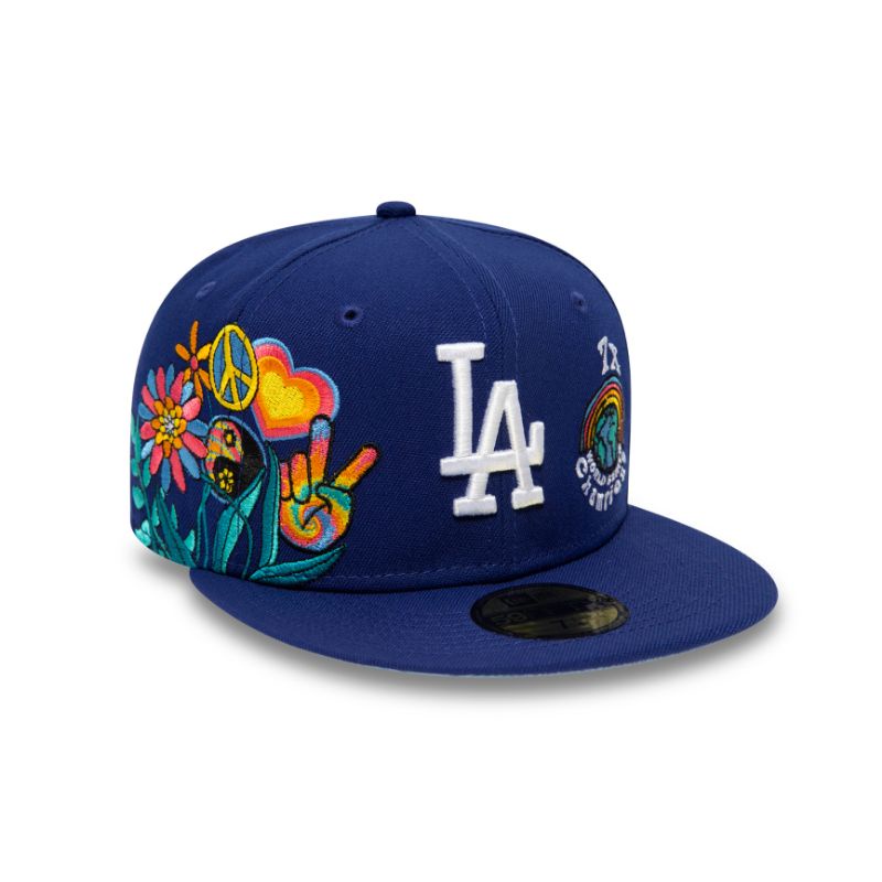 Topi New Era Cap Los Angeles Dodgers Groovy 59Fifty Fitted Hat Original