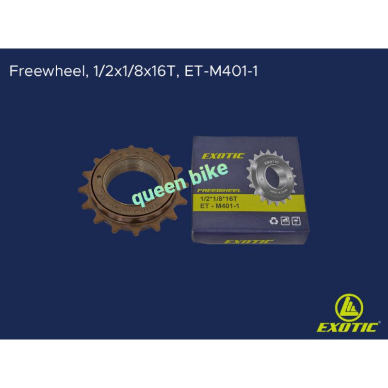 Freewheel Sproket Sepeda Ger Gir Sepeda 16t Drat Ulir EXOTIC / VERON