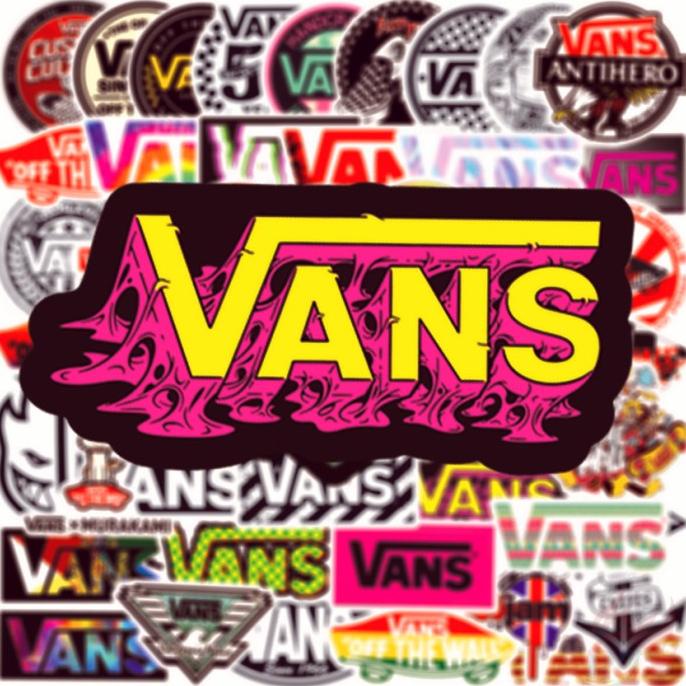 Diskon Vans - Series 03 Hiphop Fashion Brand Logo Stikers