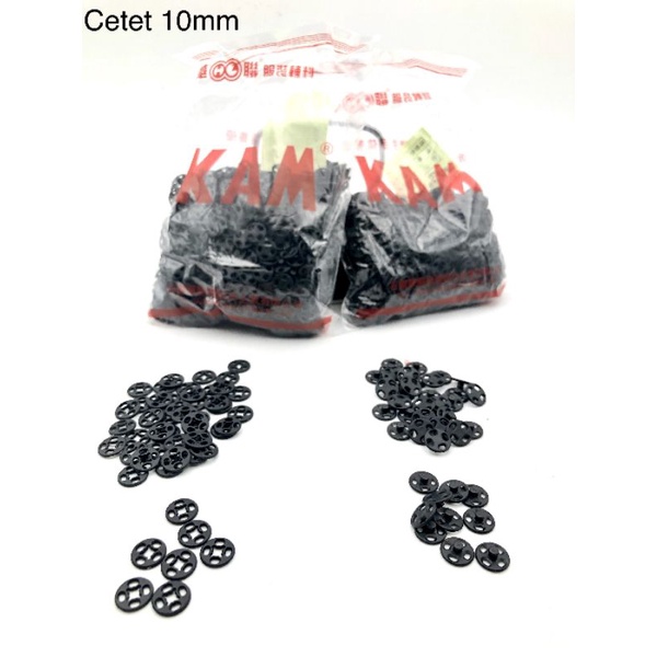 kancing Cetet / jepret plastik Uk. 10 mm