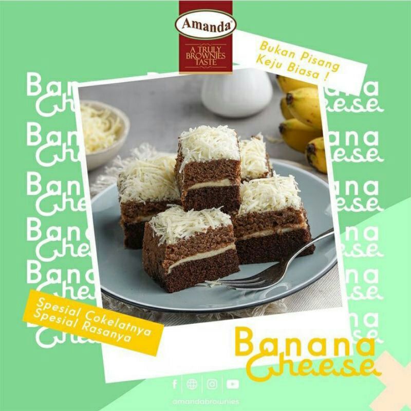 

Amanda Brownies Banana Cheese Kukus Pisang Keju