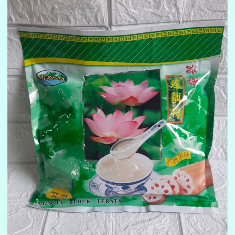 

MONSTA MINUMAN BUBUK TERATAI/MINUMAN SERBUK AKAR PATI TERATAI 300GR