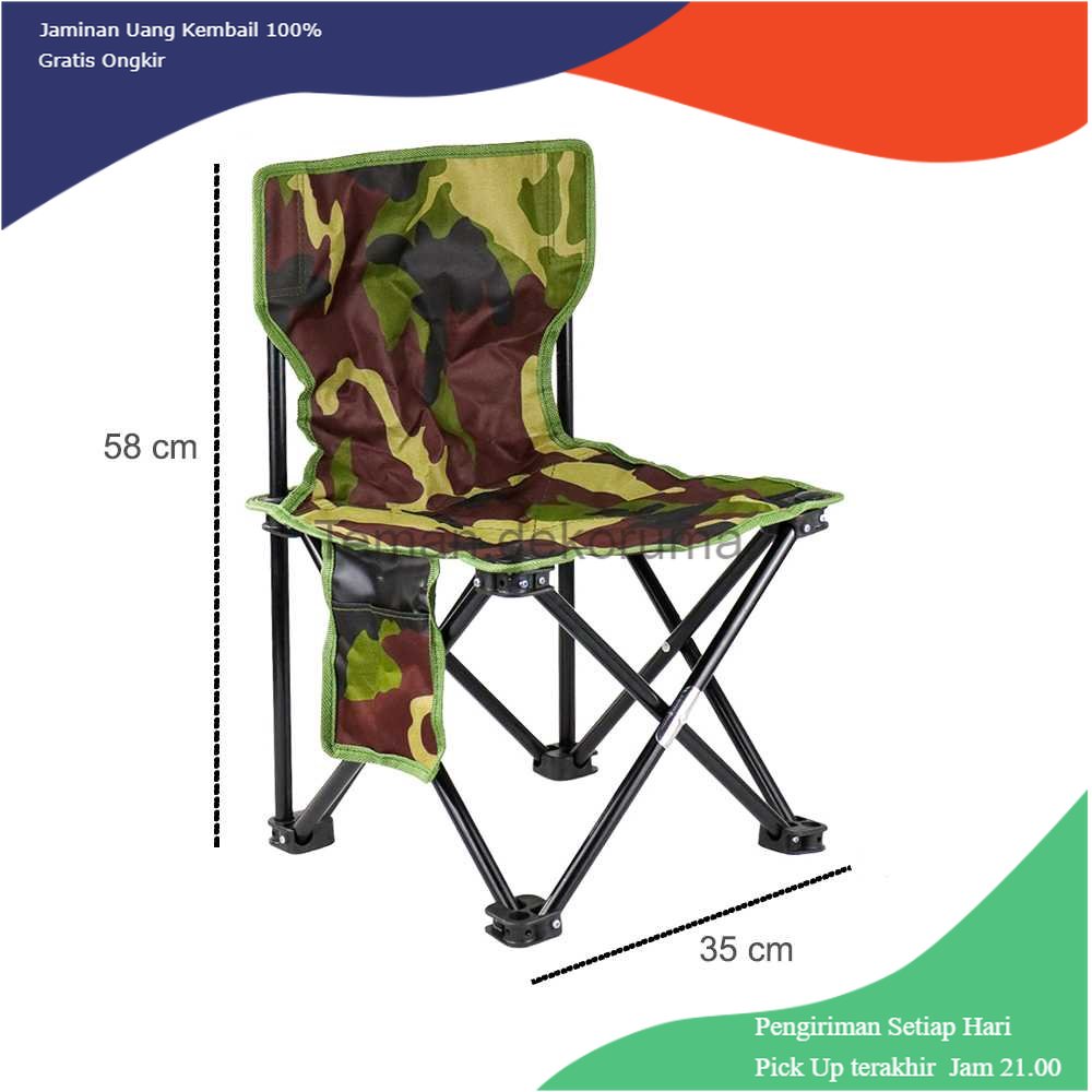 TD - PR TaffSPORT Kursi Lipat Kotak Desain Army - S1017