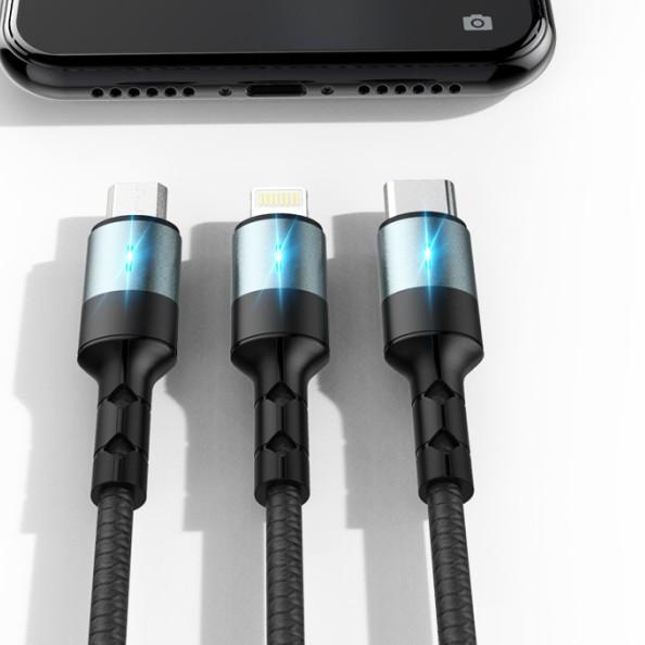 Data Kabel SIKENAI Data Cable CX-8 5A Micro USB Auto Disconnect - Putih