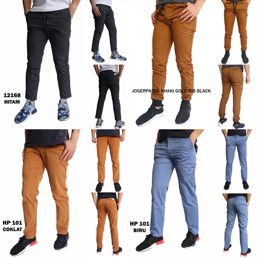 Celana Panjang Denim Pria Clana Slim Fit Katun Ripped Jeans Knee Cut Levis Premium Cowok