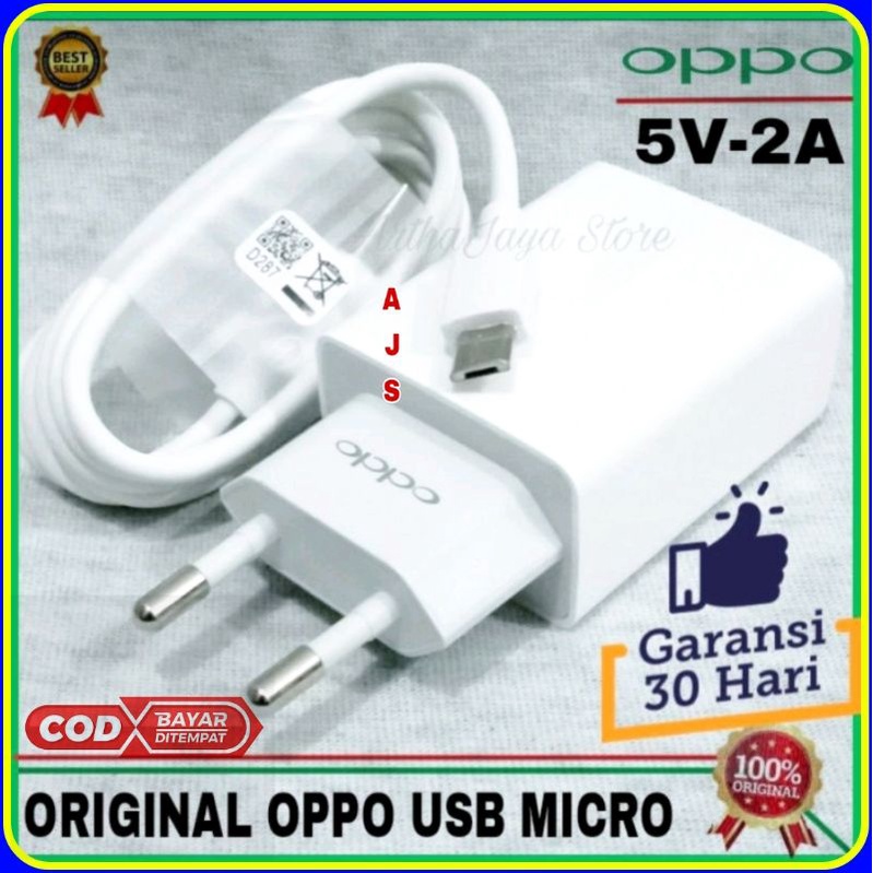 Charger / Pengecas Hp OPPO A12 A31 OPPO A15 A15S Micro USB Original 100% Charger Oppo 10Watt