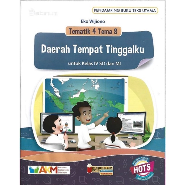 Buku Tematik SD Kelas 4 Tema 8 AkM Hots Platinum